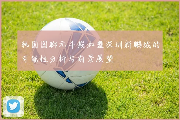 韩国国脚元斗载加盟深圳新鹏城的可能性分析与前景展望